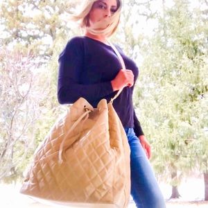 Super Rare Chanel XXL Bucket Bag Noe Drawstring